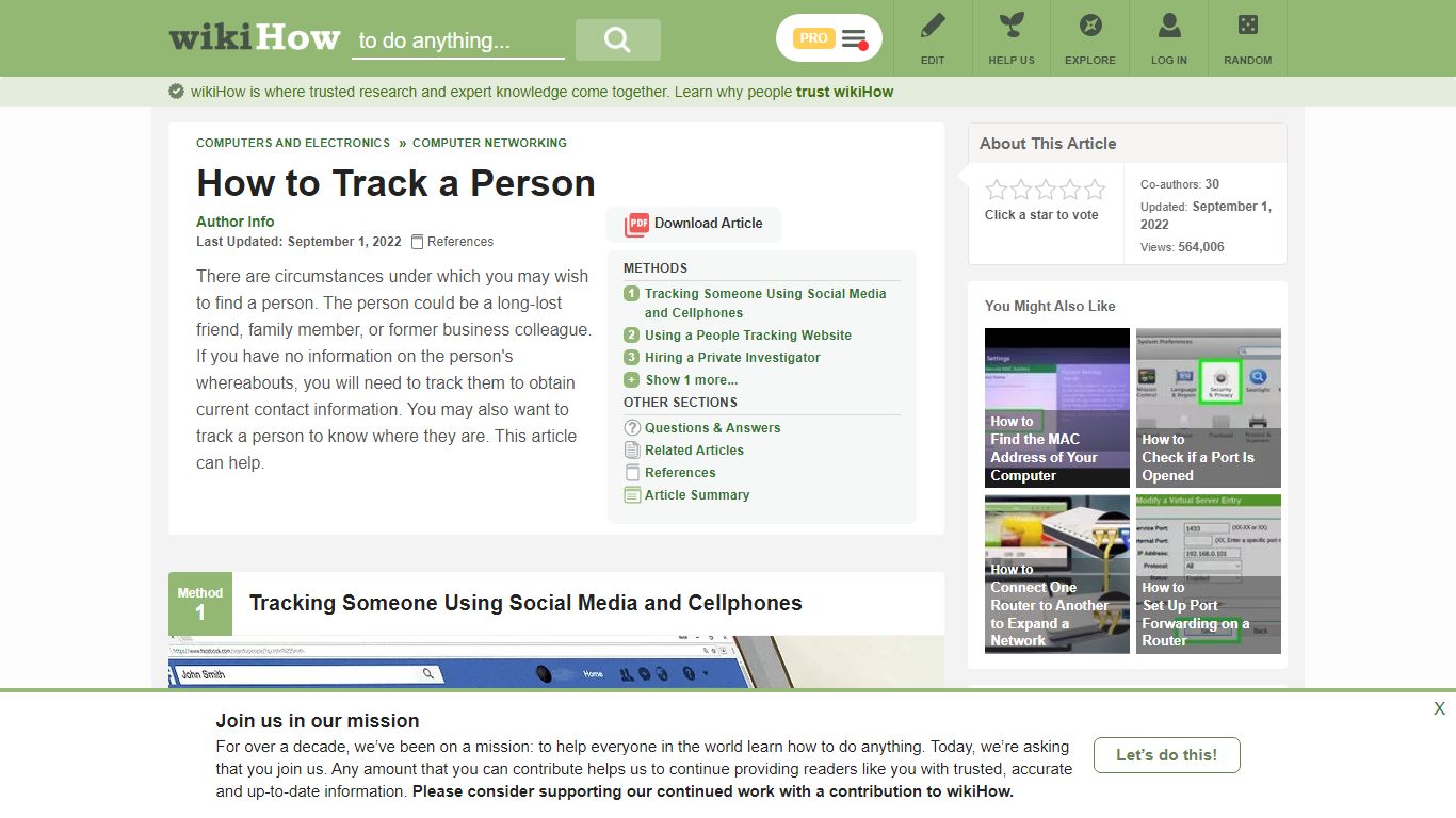 4 Ways to Track a Person - wikiHow