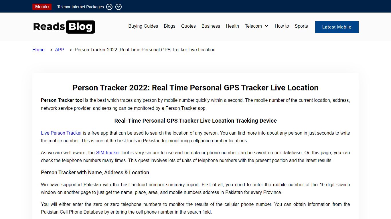 Person Tracker 2022: Real Time Personal GPS Tracker Live Location